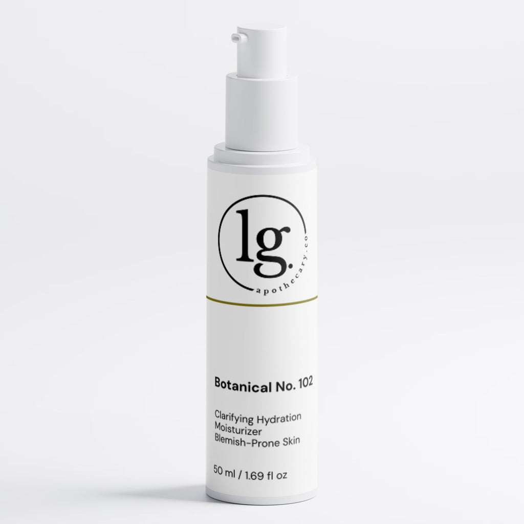 Skincare bottle with a logo on a white background