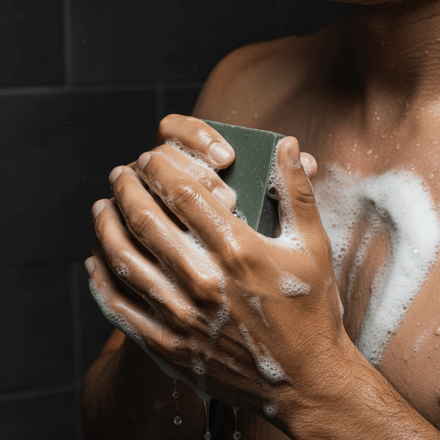 Lather Shot — Pine Moss & Loofah